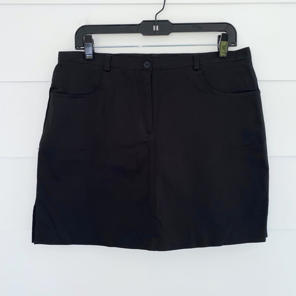 Vintage 90s Y2K Deadstock I.L.U. Black Skirt size 13